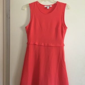Coral Forever 21 Crepe Dress